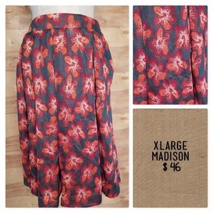 LuLaroe Madison Flower print size XLARGE spring